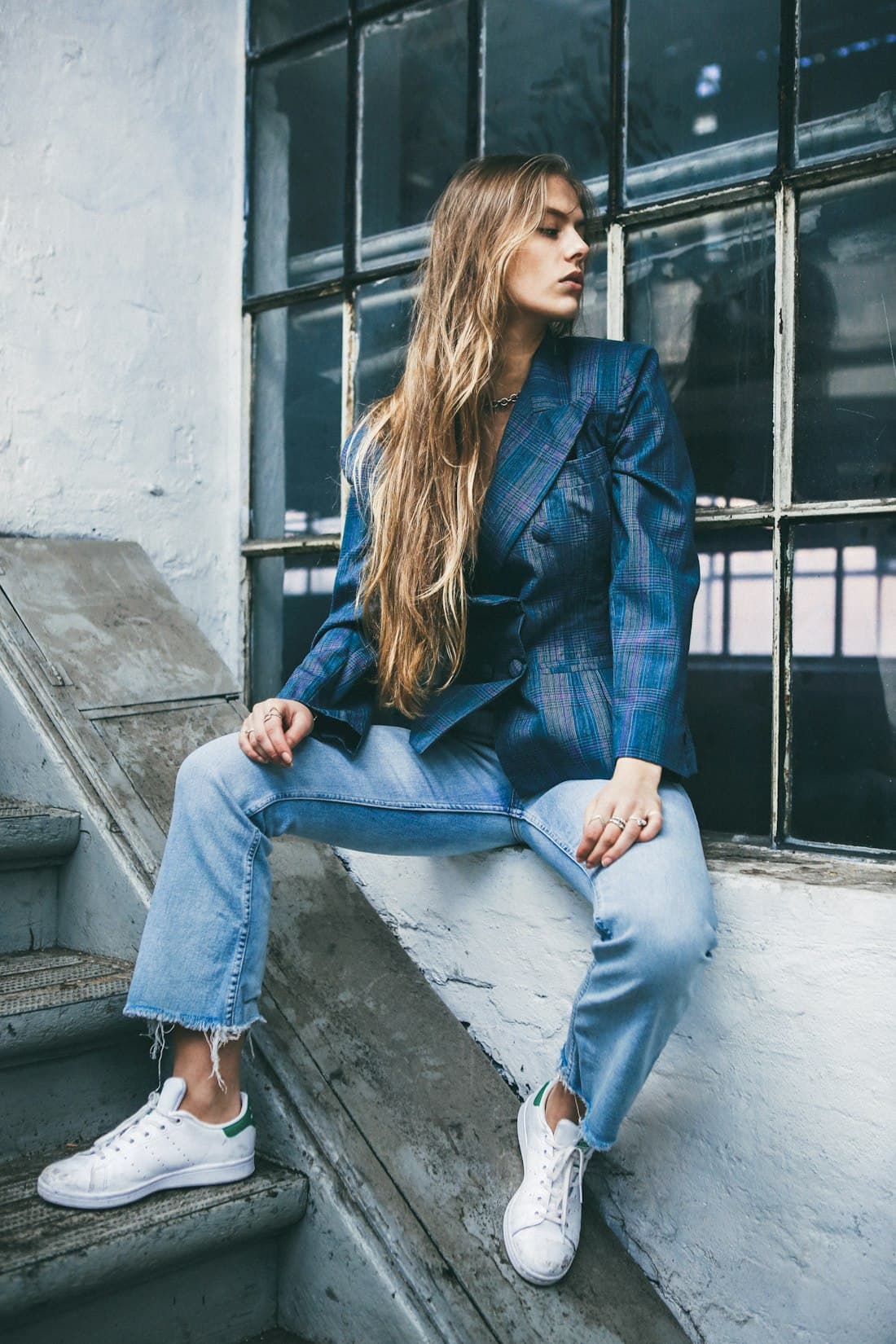 Oversize Denim Blazer